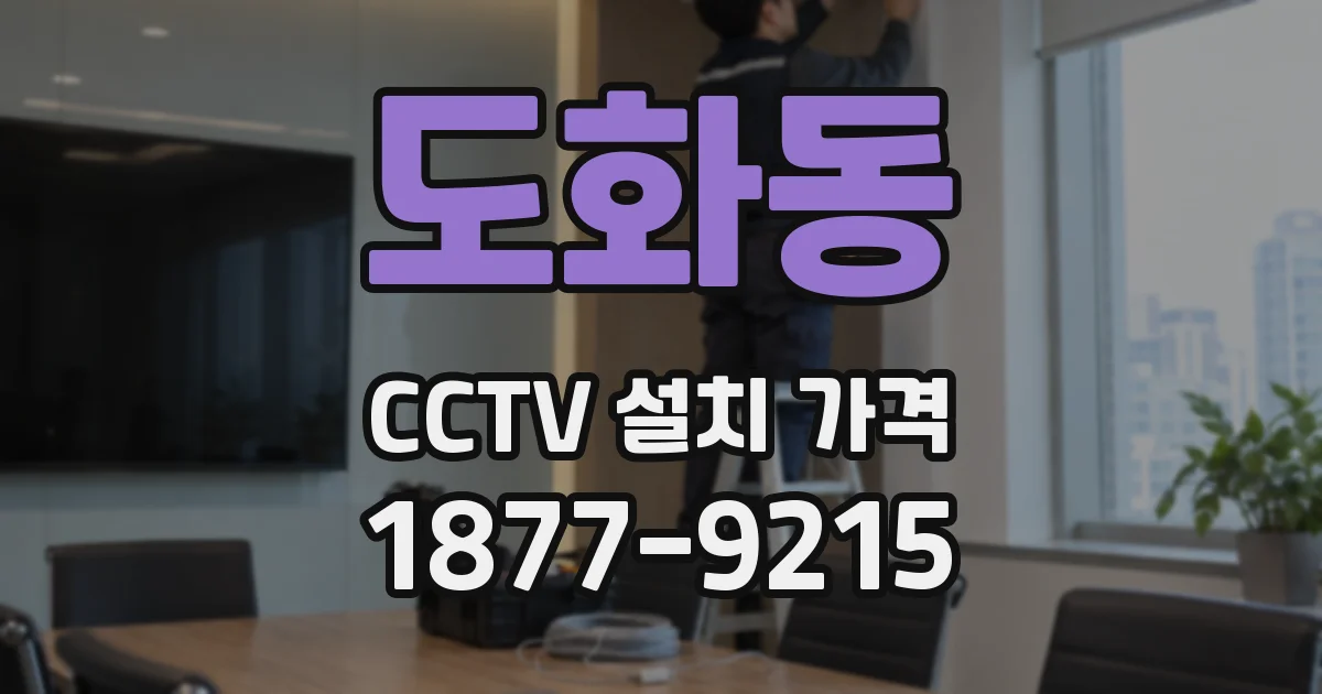 도화동 CCTV 설치 가격