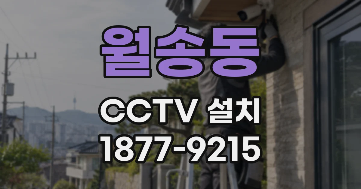 월송동 CCTV 설치