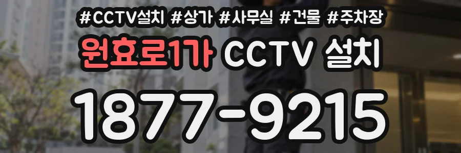 원효로1가 CCTV 설치