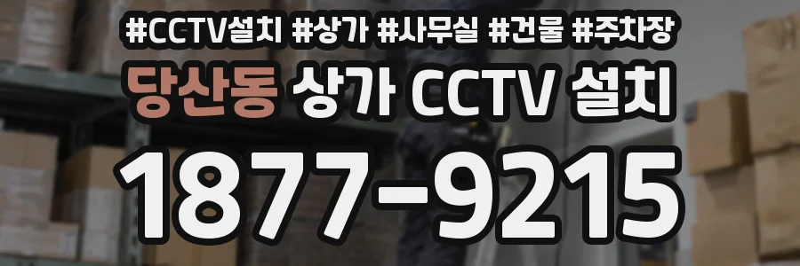 당산동 상가 CCTV 설치