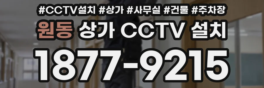 원동 상가 CCTV 설치