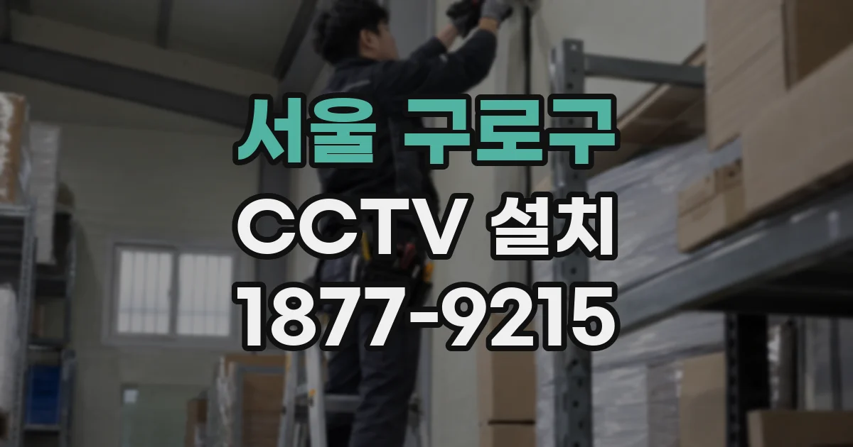 서울 구로구 CCTV 설치
