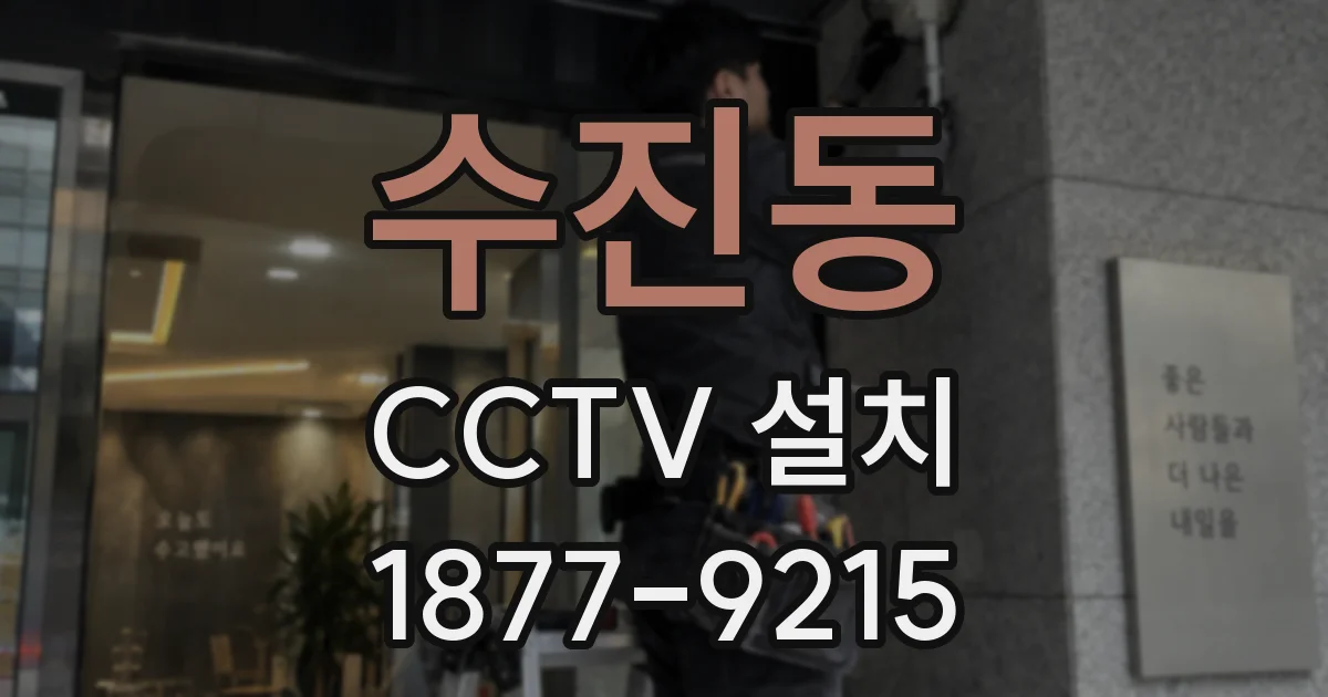 수진동 CCTV 설치
