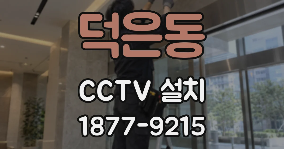 덕은동 CCTV 설치