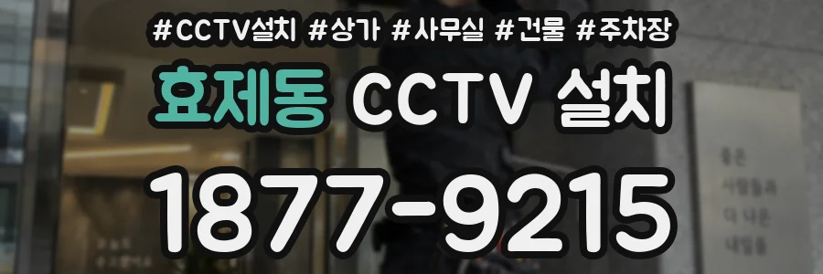 효제동 CCTV 설치