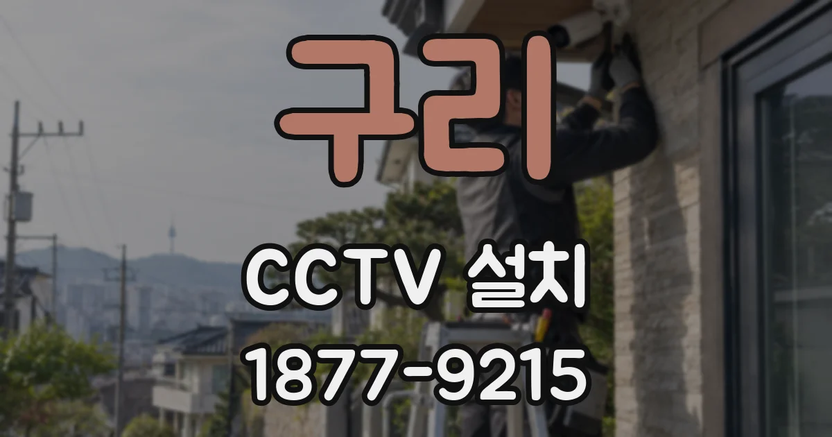 구리 CCTV 설치