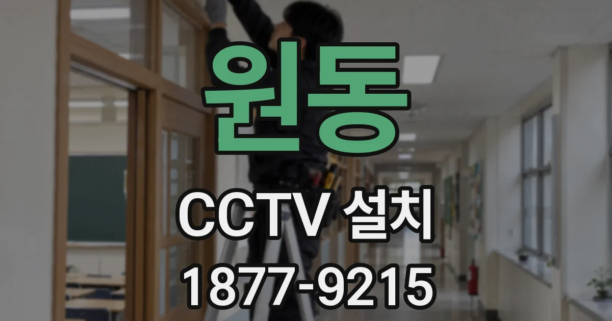 원동 CCTV 설치