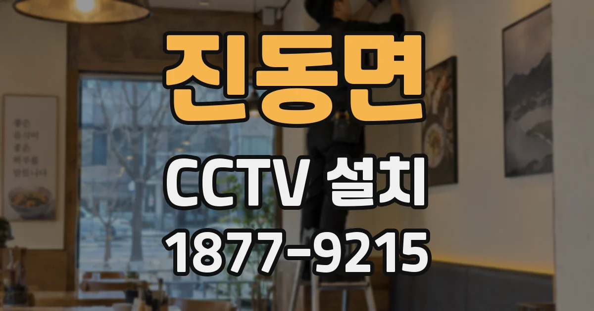 진동면 CCTV 설치