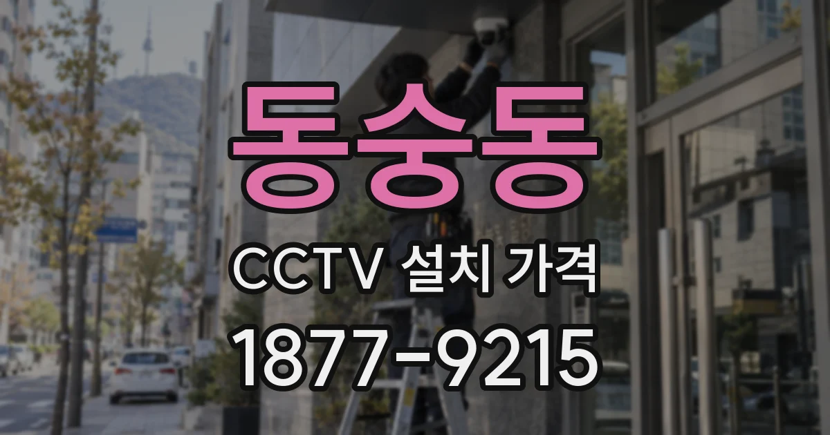 동숭동 CCTV 설치 가격