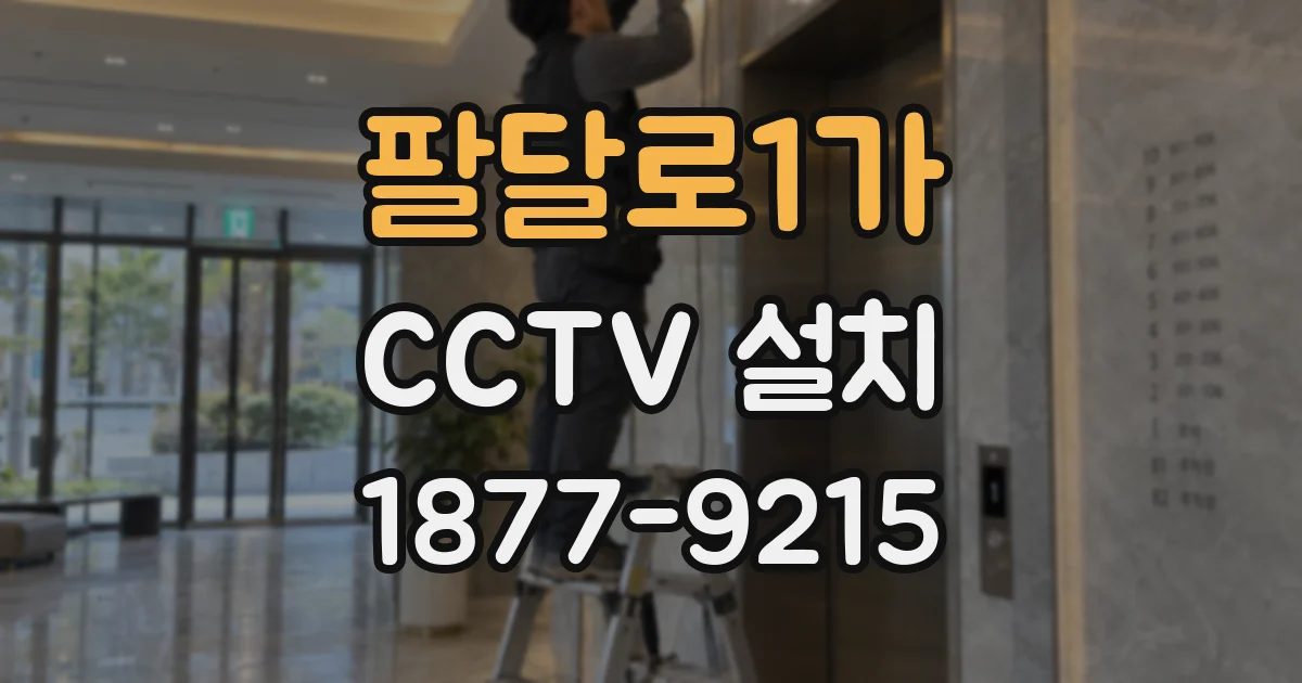 팔달로1가 CCTV 설치