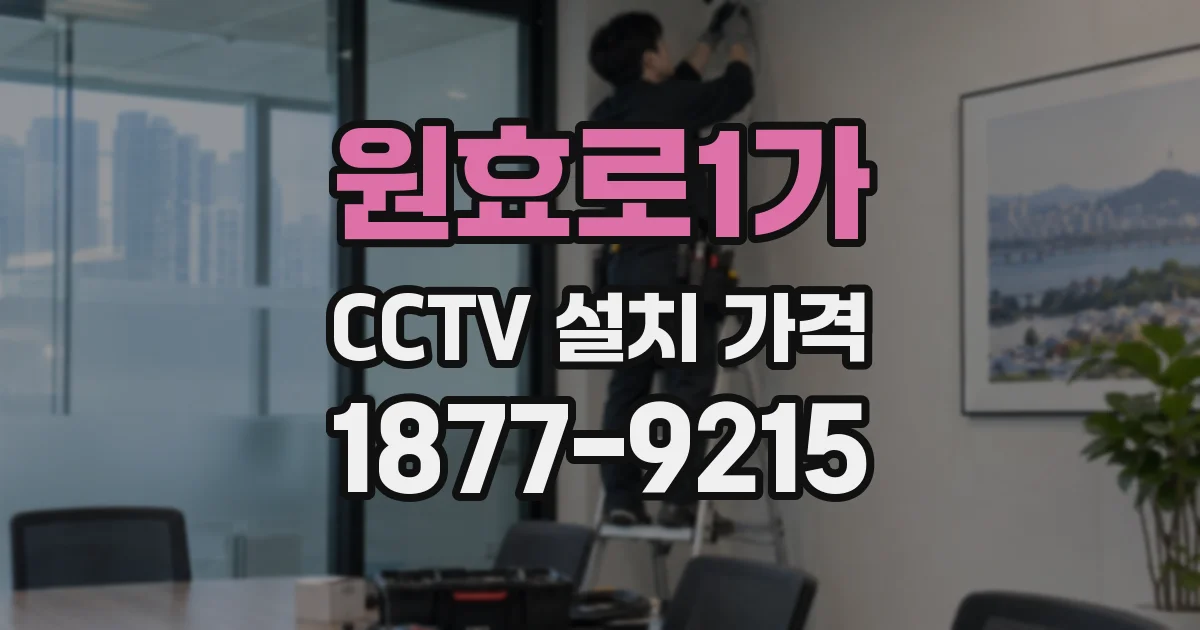 원효로1가 CCTV 설치 가격