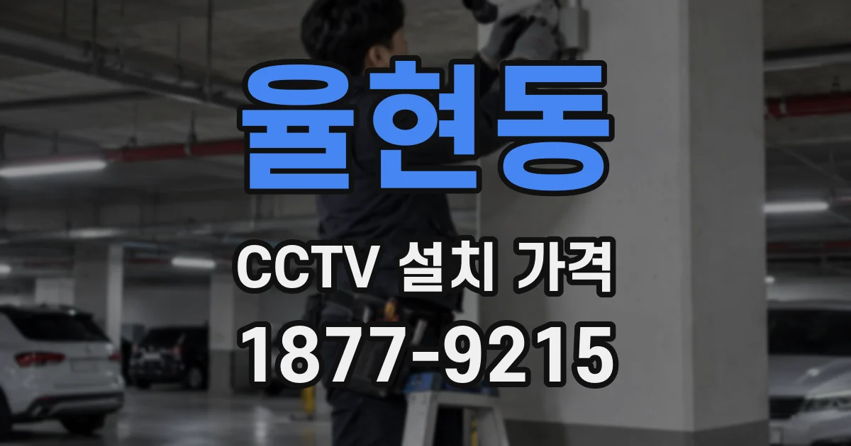 율현동 CCTV 설치 가격