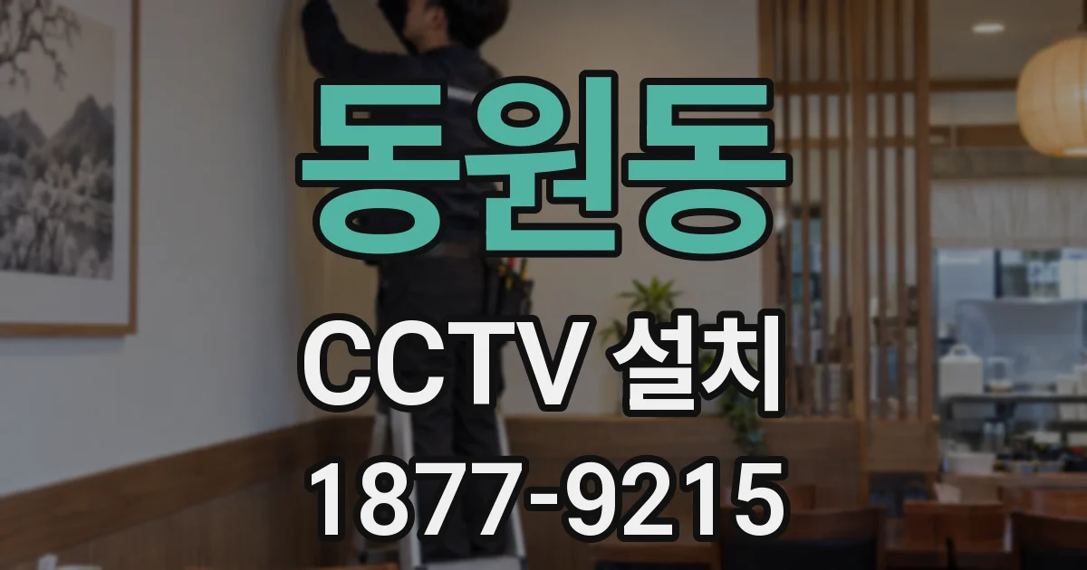 동원동 CCTV 설치