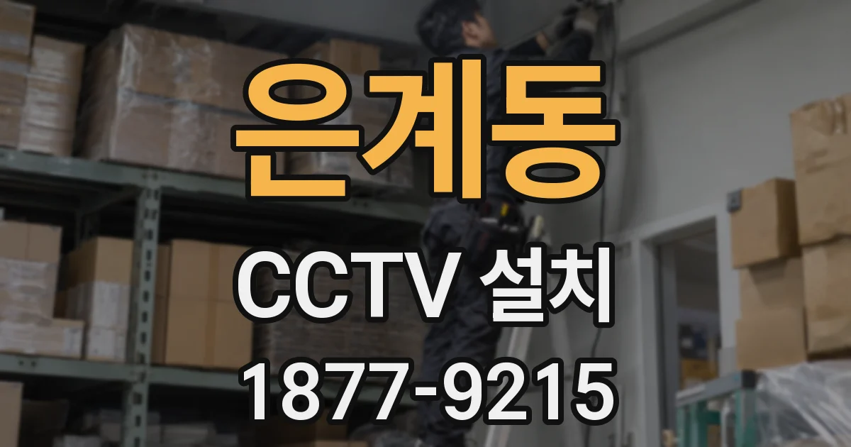 은계동 CCTV 설치