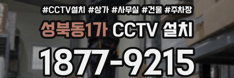 성북동1가 CCTV 설치