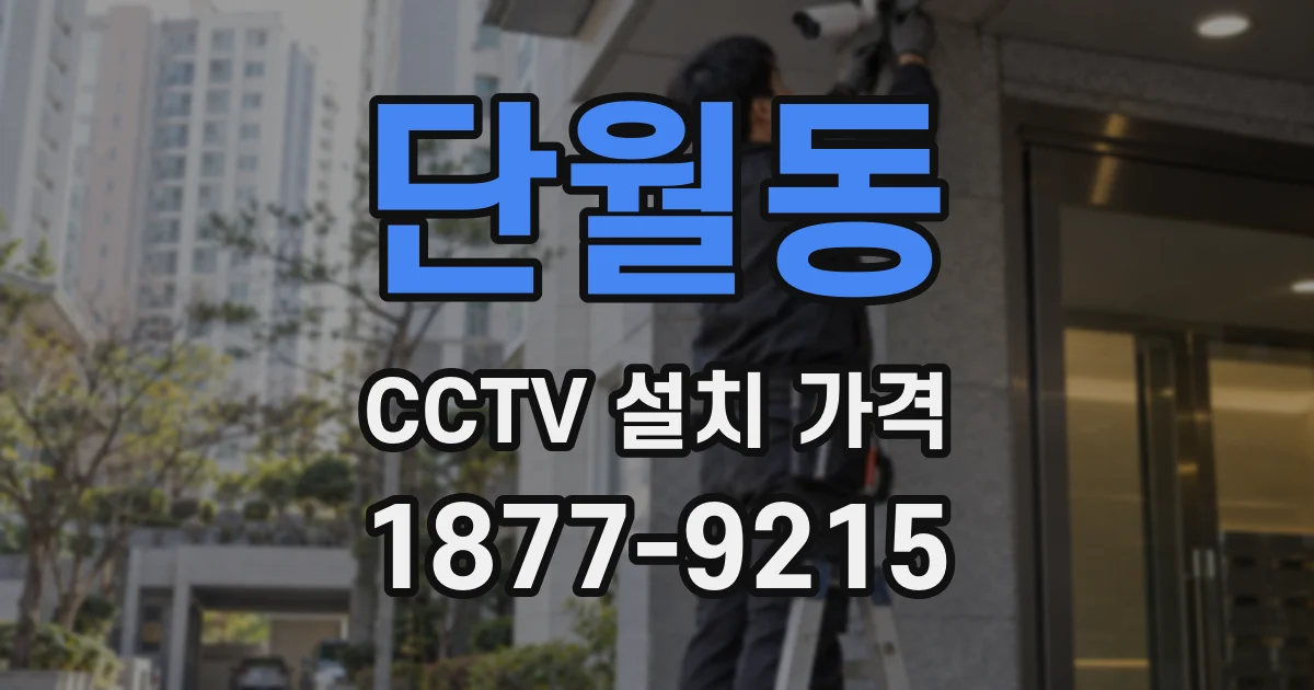 단월동 CCTV 설치 가격