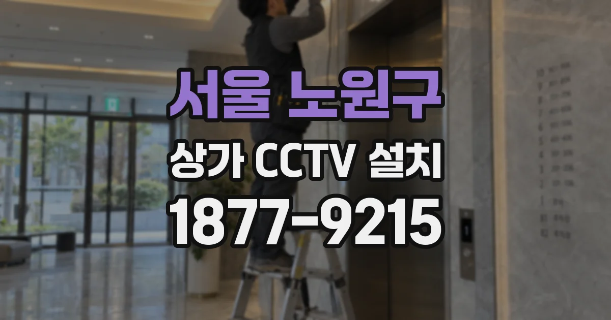 서울 노원구 상가 CCTV 설치