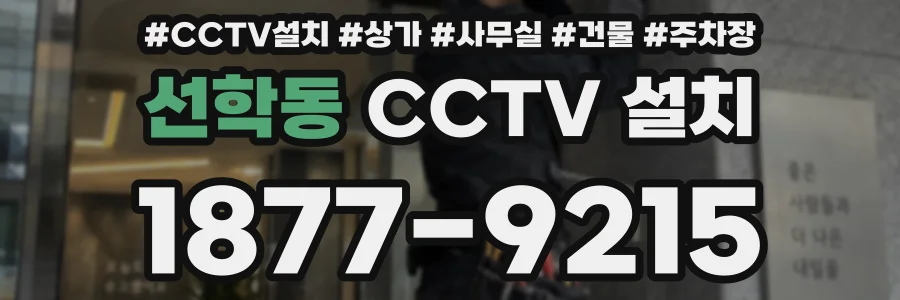 선학동 CCTV 설치