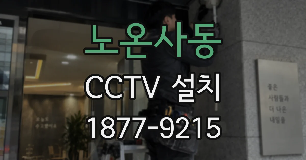 노온사동 CCTV 설치