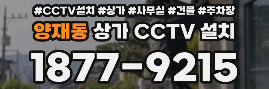 양재동 상가 CCTV 설치
