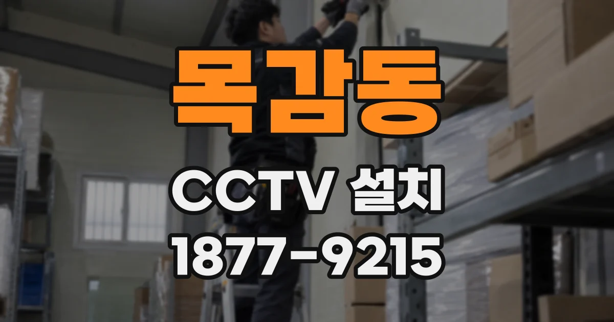 목감동 CCTV 설치