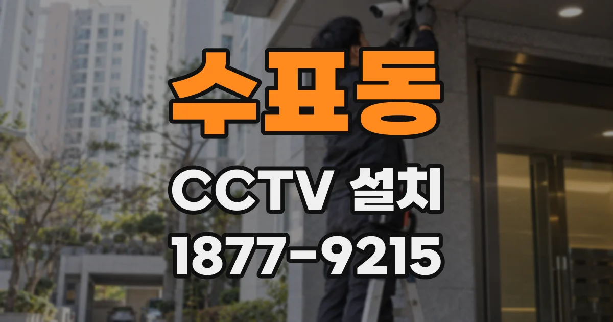 수표동 CCTV 설치