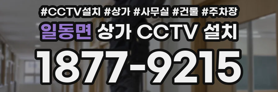 일동면 상가 CCTV 설치