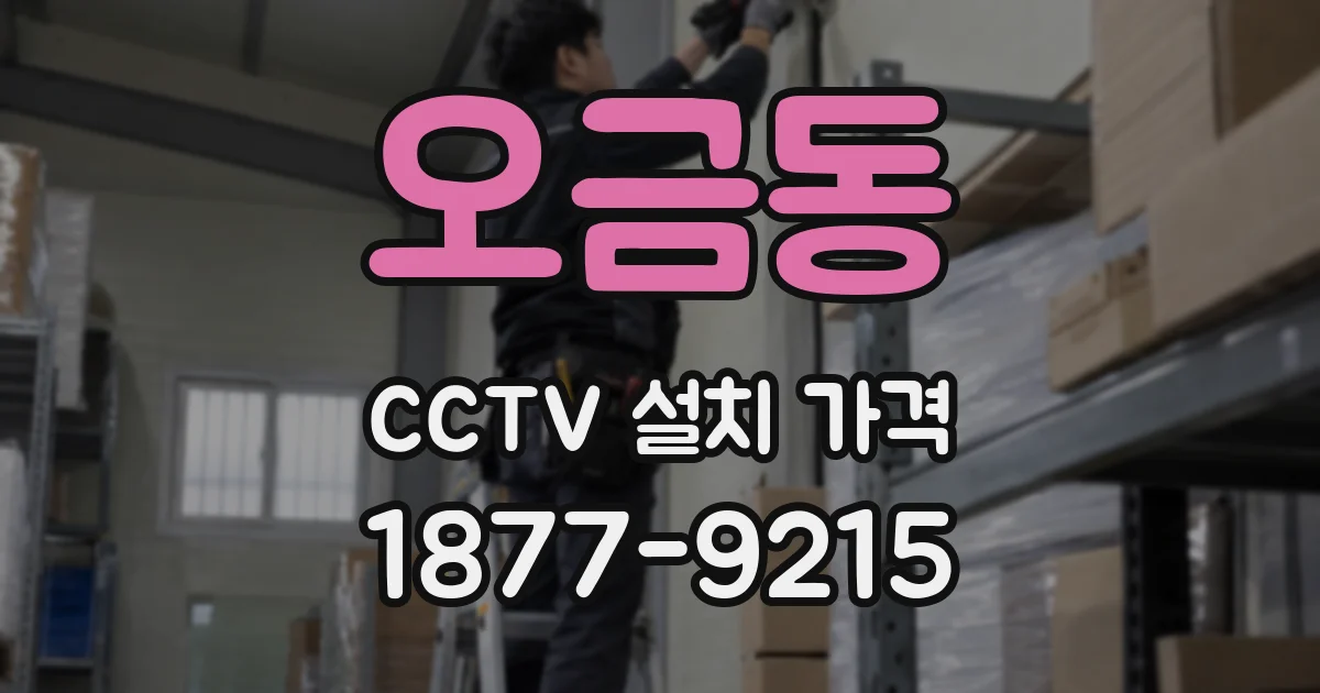 오금동 CCTV 설치 가격