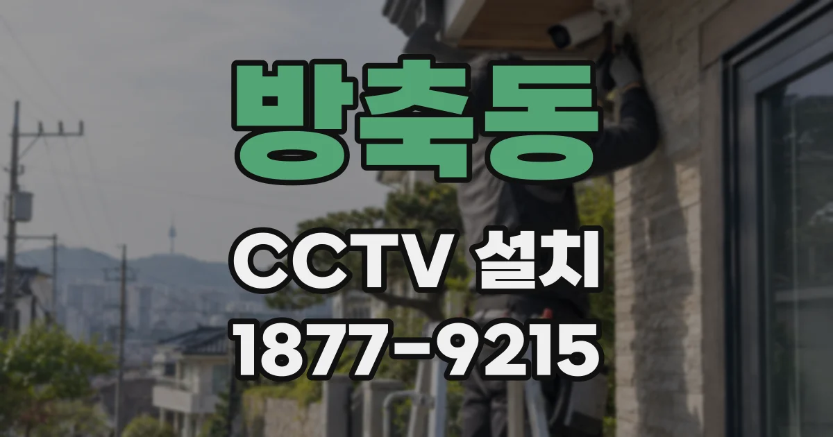 방축동 CCTV 설치