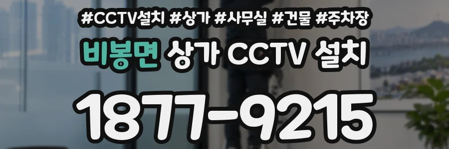 비봉면 상가 CCTV 설치