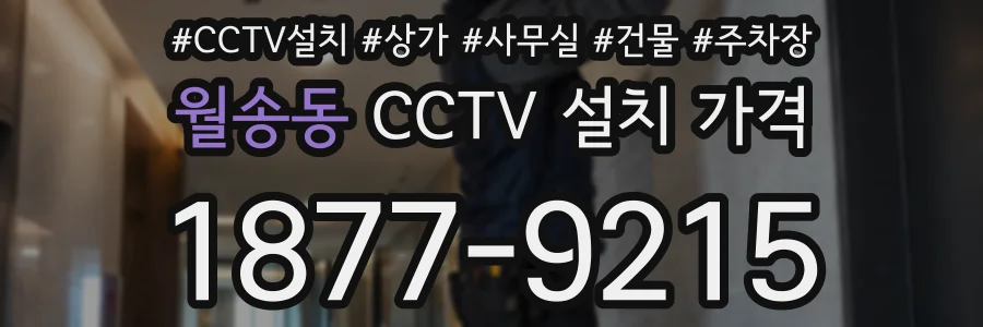 월송동 CCTV 설치 가격
