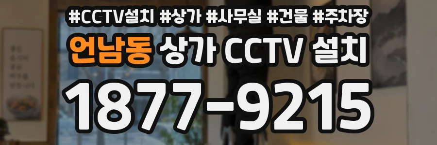 언남동 상가 CCTV 설치