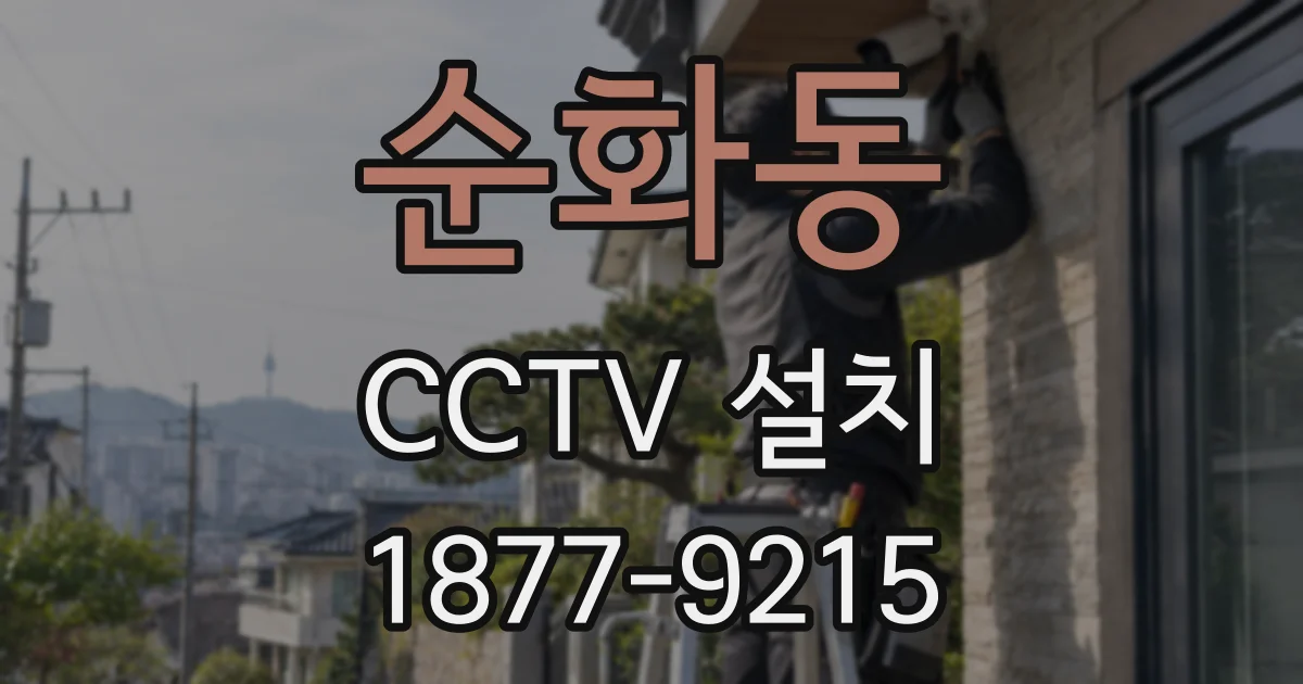 순화동 CCTV 설치