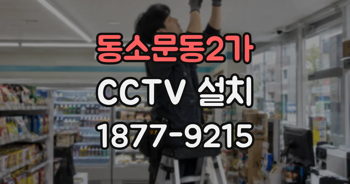 동소문동2가 CCTV 설치
