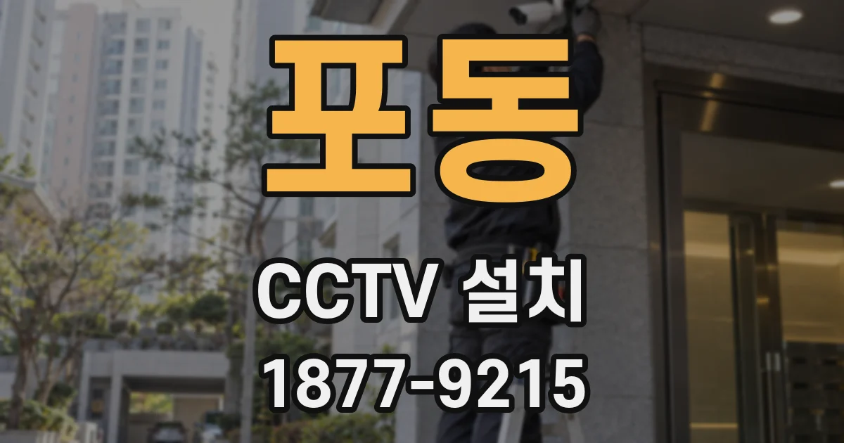 포동 CCTV 설치