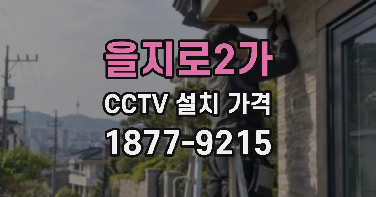 을지로2가 CCTV 설치 가격