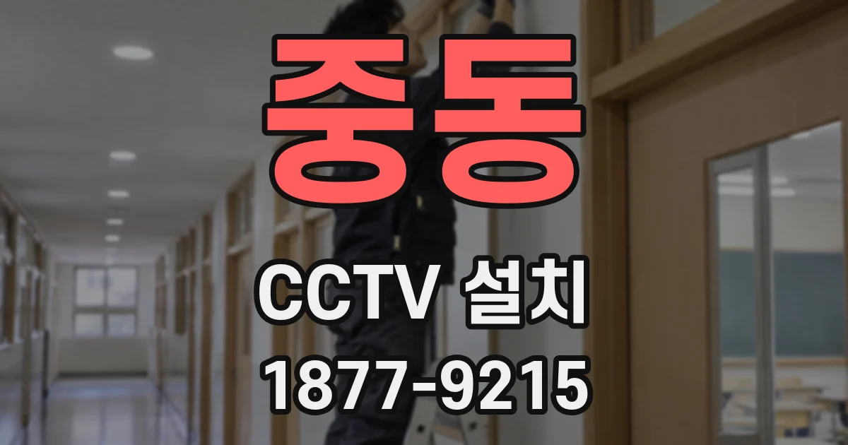 중동 CCTV 설치
