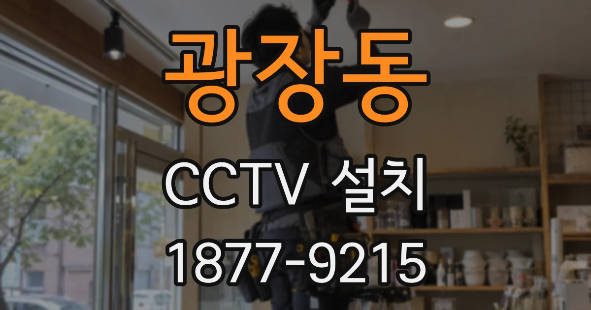 광장동 CCTV 설치