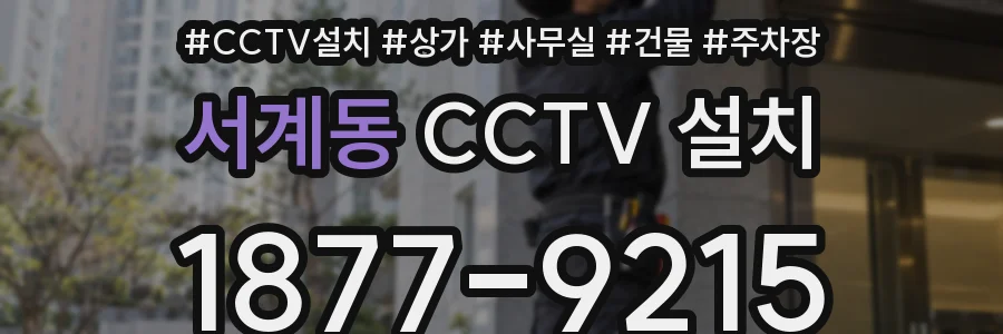 서계동 CCTV 설치