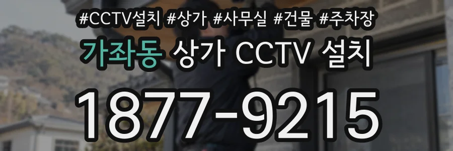 가좌동 상가 CCTV 설치