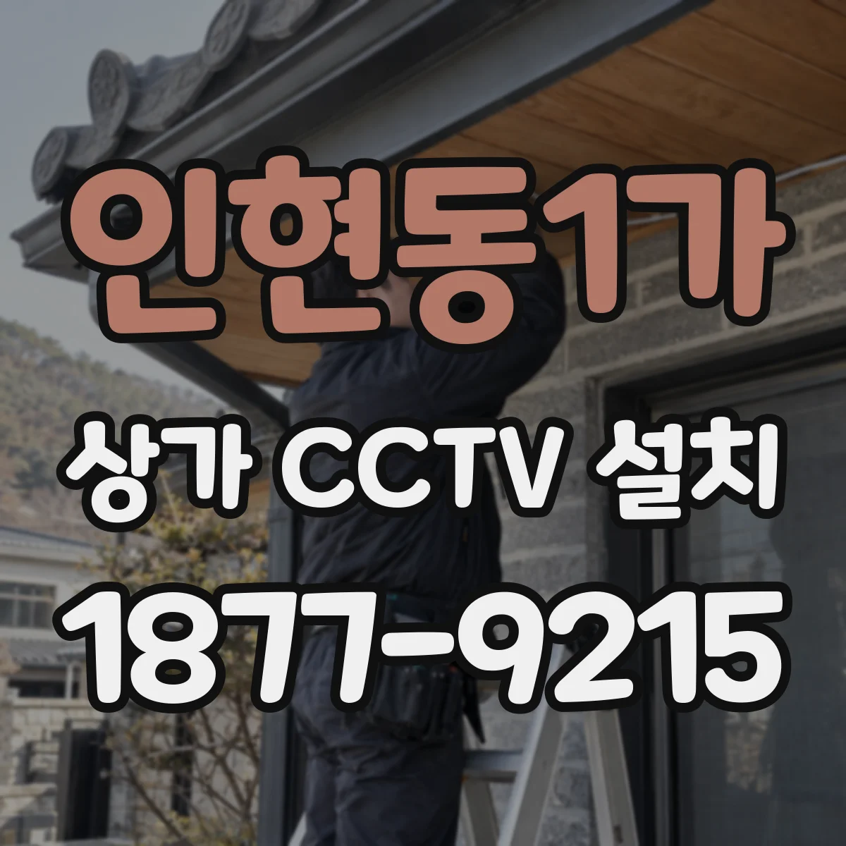 인현동1가 상가 CCTV 설치