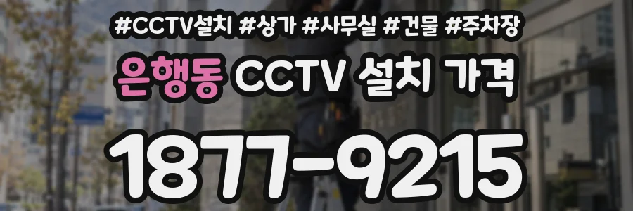은행동 CCTV 설치 가격