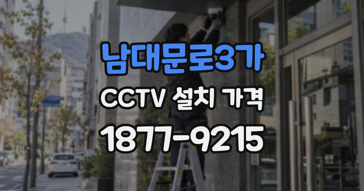남대문로3가 CCTV 설치 가격