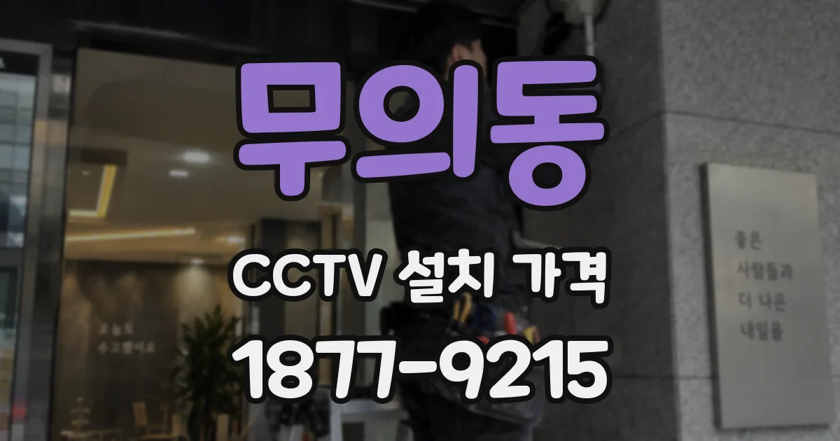 무의동 CCTV 설치 가격