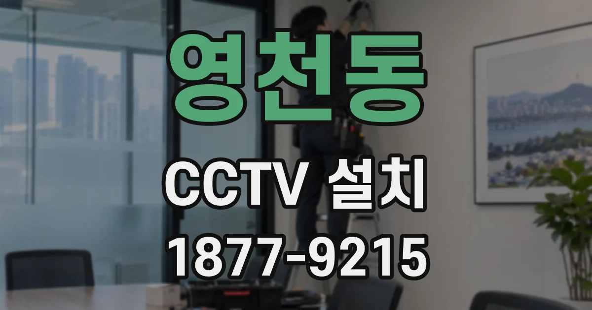 영천동 CCTV 설치