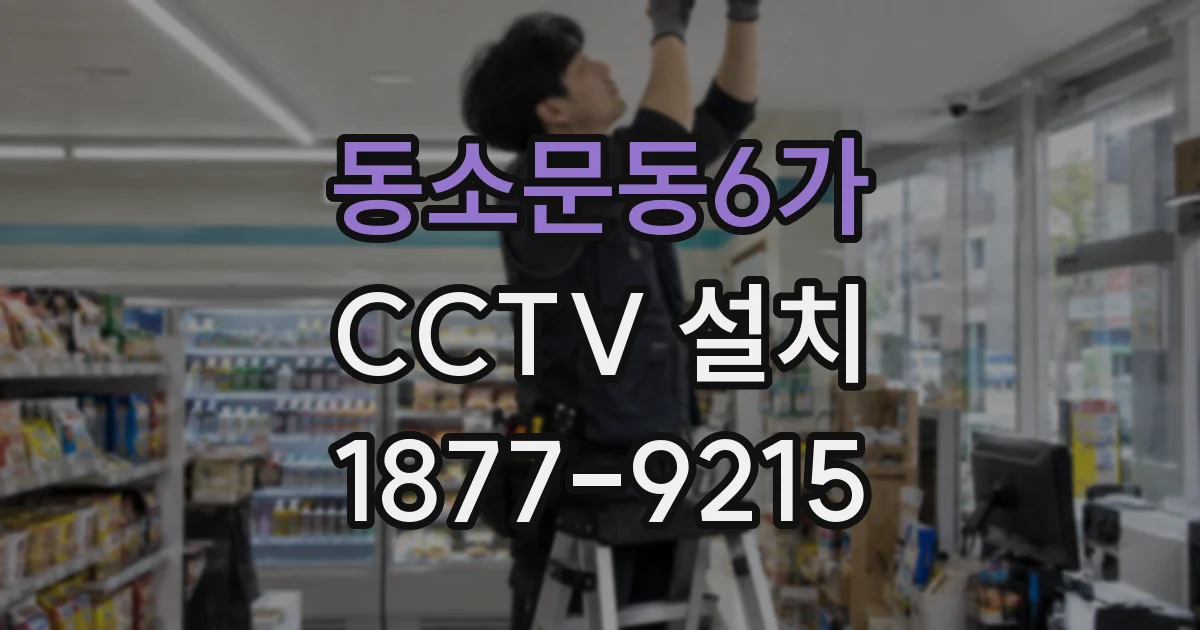 동소문동6가 CCTV 설치