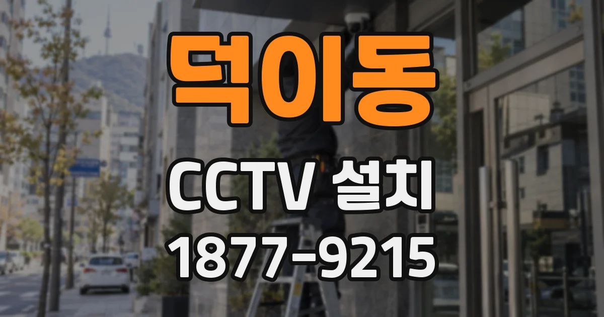 덕이동 CCTV 설치