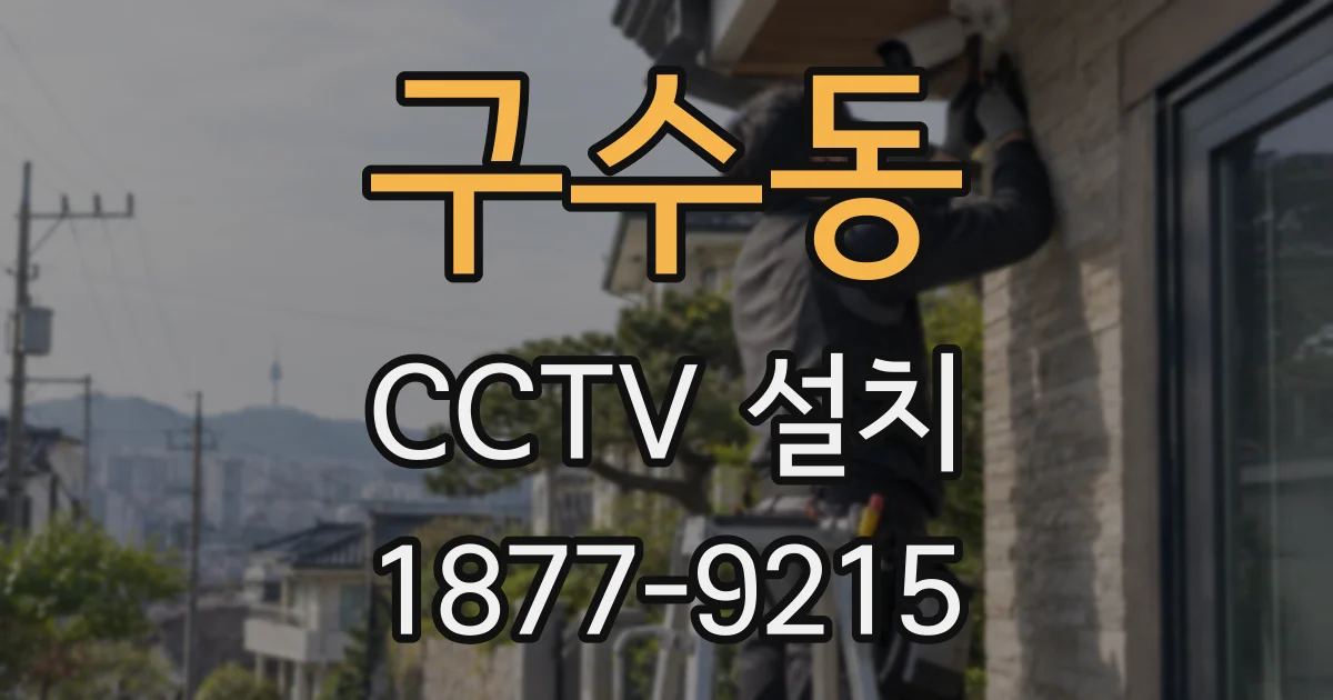 구수동 CCTV 설치