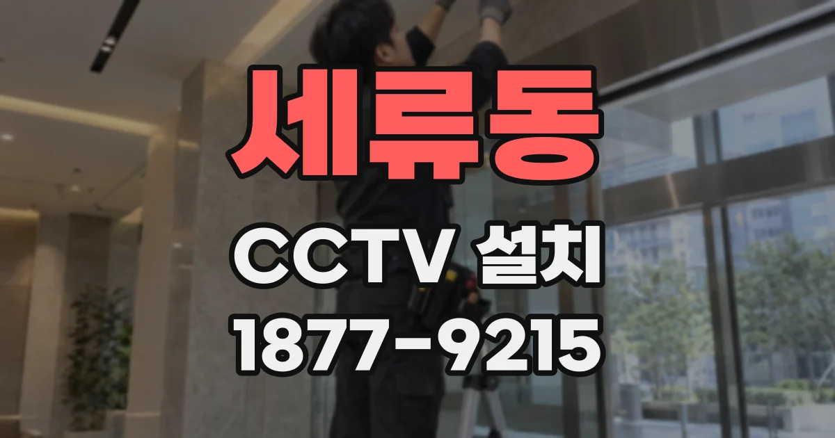세류동 CCTV 설치