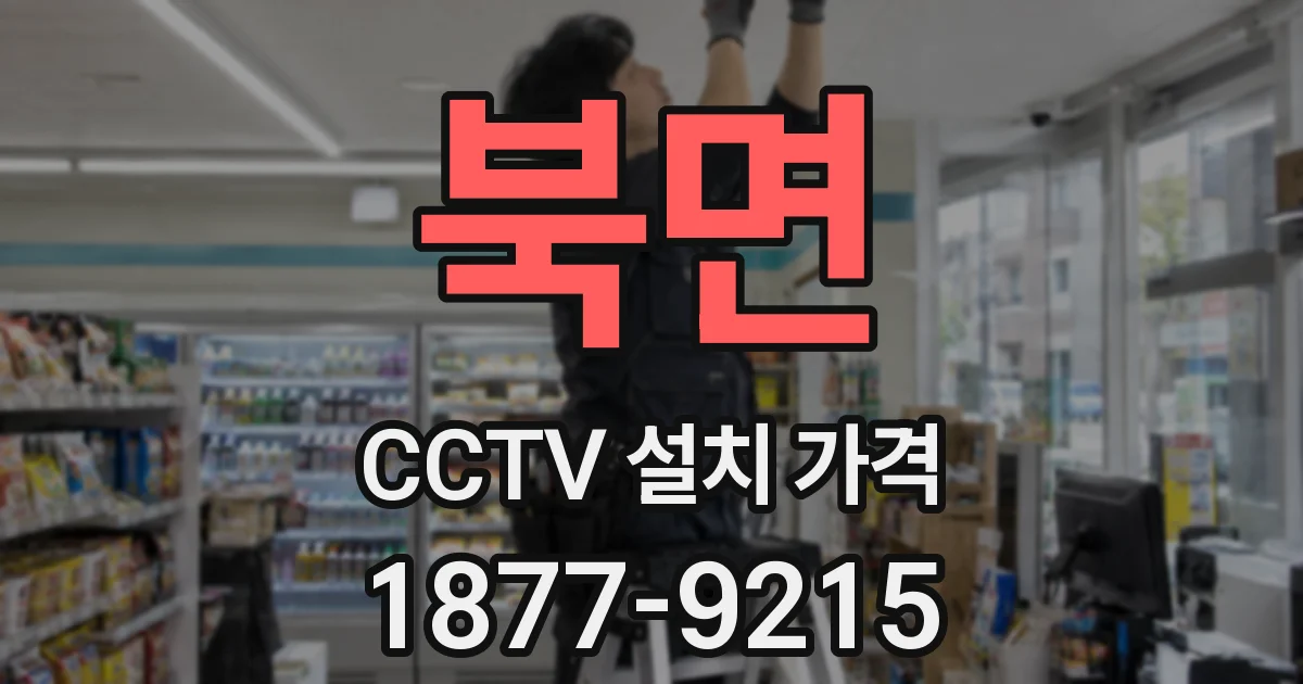 북면 CCTV 설치 가격